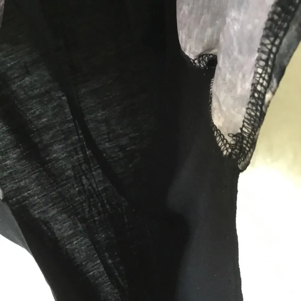 Yuni Los Angeles Black & Light Gray Eiffel Tower Graphic Top - Picture 7 of 15